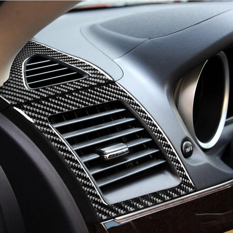 4 PCS Car Carbon Fiber Left and Right Air Outlet Decorative Sticker for Mitsubishi Lancer EVO 2008-2015, Left and Right Drive Universal - Car Interior Mouldings by buy2fix | Online Shopping UK | buy2fix