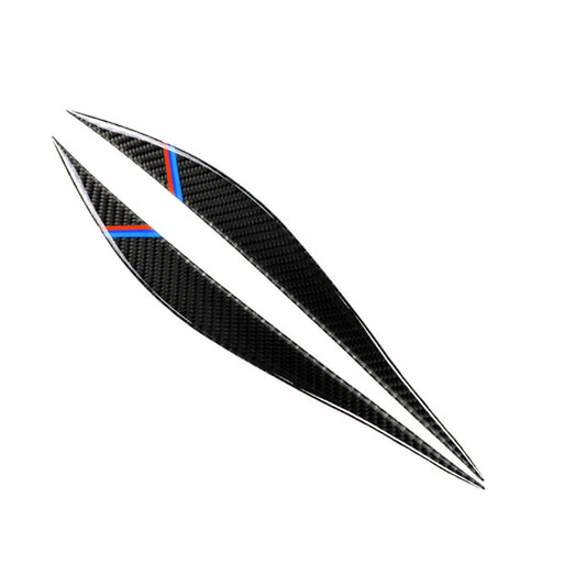1 Pairs Three Color Carbon Fiber Car Lamp Eyebrow Decorative Sticker for BMW F30 2013-2015 - Car Interior Mouldings by buy2fix | Online Shopping UK | buy2fix
