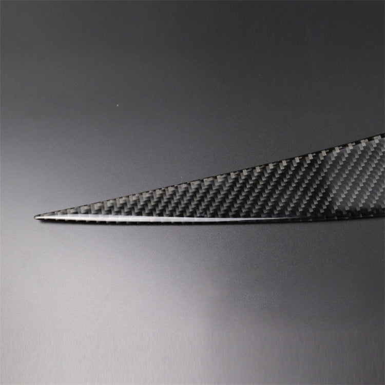 1 Pairs Carbon Fiber Car Lamp Eyebrow Decorative Sticker for BMW E90 / 318i / 320i / 325i 2005-2008, Drop Glue Version - Lamp Decoration by buy2fix | Online Shopping UK | buy2fix