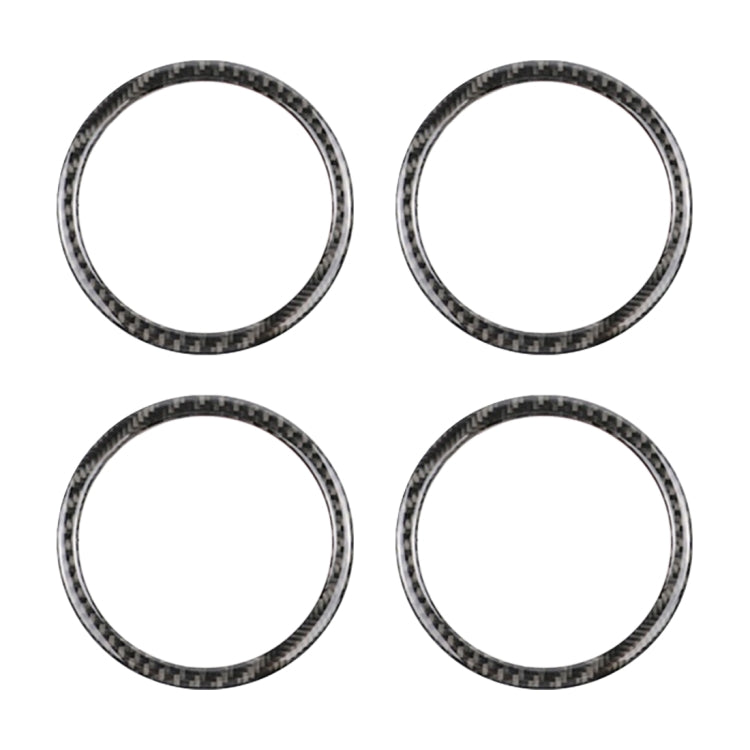 4 PCS Carbon Fiber Car Horn Ring Decorative Sticker for BMW F30 2013-2018 / F34 2013-2017 - Car Interior Mouldings by buy2fix | Online Shopping UK | buy2fix