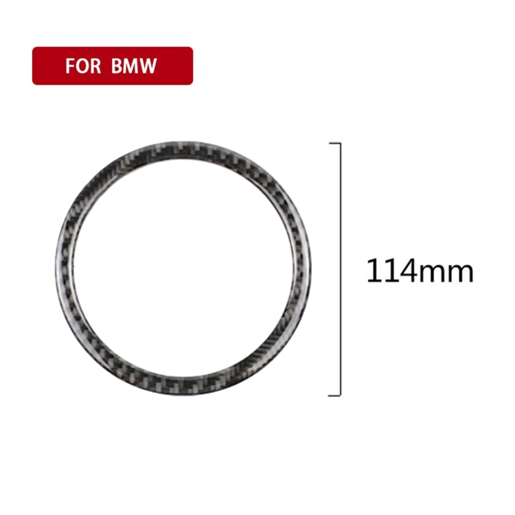4 PCS Carbon Fiber Car Horn Ring Decorative Sticker for BMW F30 2013-2018 / F34 2013-2017 - Car Interior Mouldings by buy2fix | Online Shopping UK | buy2fix