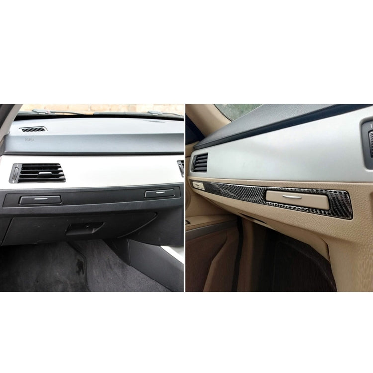 Carbon Fiber Car Right Driving Middle Control Decorative Sticker for BMW E90 / E92 / E93 2005-2012 by buy2fix