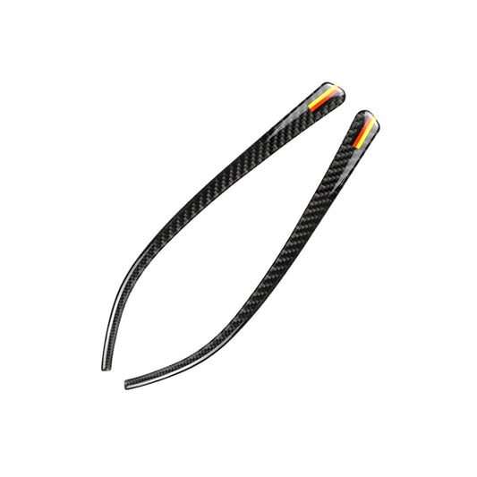 Yellow Red Color Carbon Fiber Car Rearview Mirror Bumper Strip Decorative Sticker for BMW F30 2013-2018 / F34 2013-2017 by buy2fix