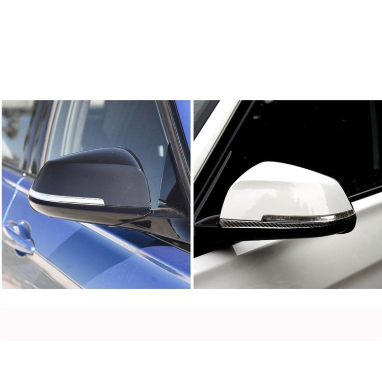 Carbon Fiber Car Rearview Mirror Bumper Strip Decorative Sticker for BMW F30 2013-2018 / F34 2013-2017 by buy2fix
