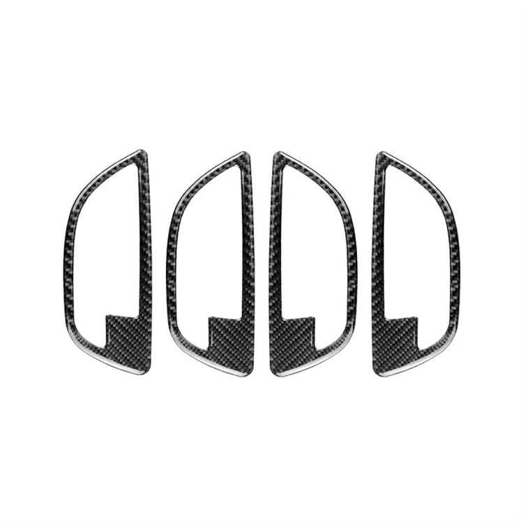 4 PCS Carbon Fiber Car Door Handle Frame Decorative Sticker for BMW 5 Series F10 2011-2017 - Car Interior Mouldings by buy2fix | Online Shopping UK | buy2fix