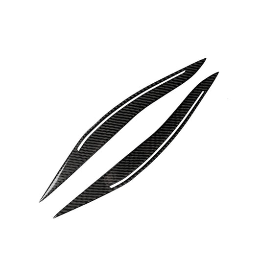 Carbon Fiber Car Lamp Eyebrow Decorative Sticker for BMW 5 Series F10 2014-2016 by buy2fix