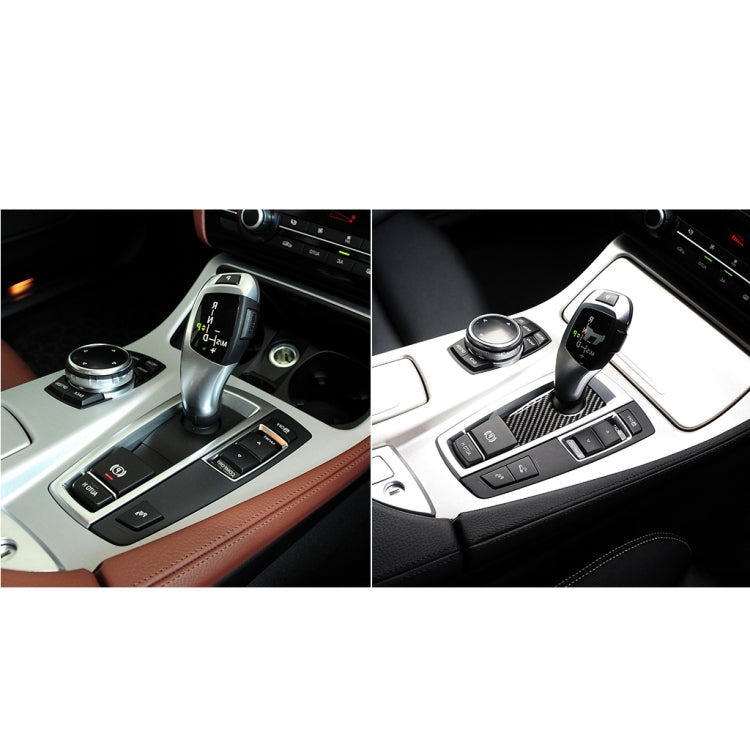 Carbon Fiber Car Handbrake Below Panel Decorative Sticker for BMW 5 Series F07 F10 F25 F26 / GT X3 X4 2009-2016,Sutible for Right Driving by buy2fix