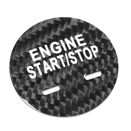 Car Carbon Fiber Engine Start Button Decorative Cover Trim for Cadillac XTS (Black) by buy2fix