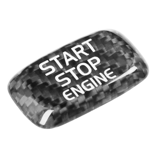 Car Carbon Fiber Engine Start Button Decorative Cover Trim for Volvo V40 2013-2019 (Black) by buy2fix