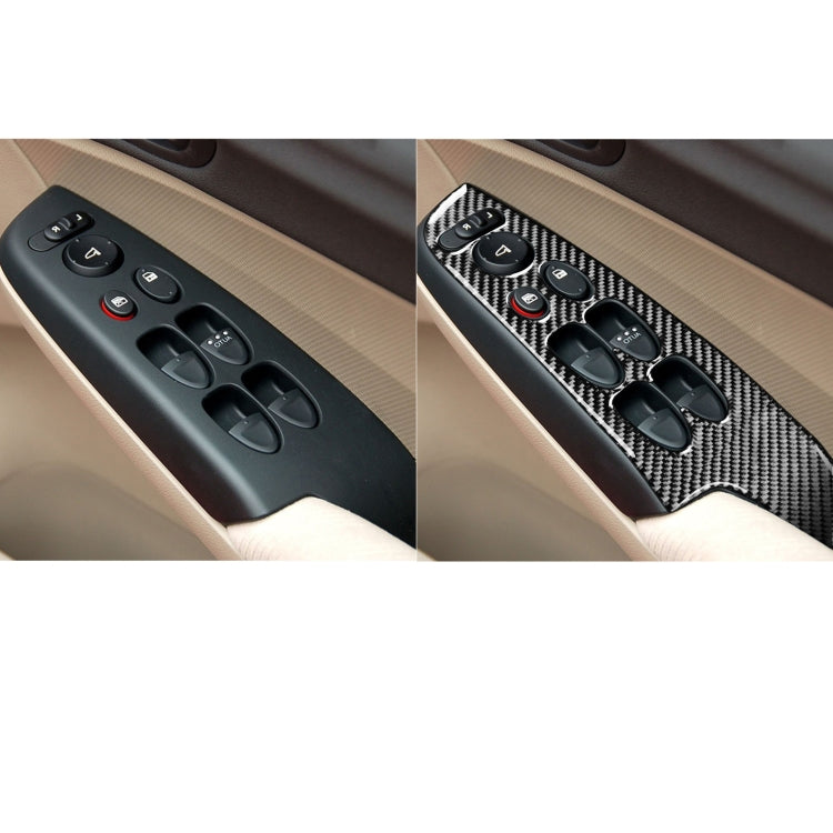 4 in 1 Car Carbon Fiber Glass Lift Panel Decorative Sticker for Honda Civic 8th Generation 2006-2011, Right Drive - by buy2fix | Online Shopping UK | buy2fix