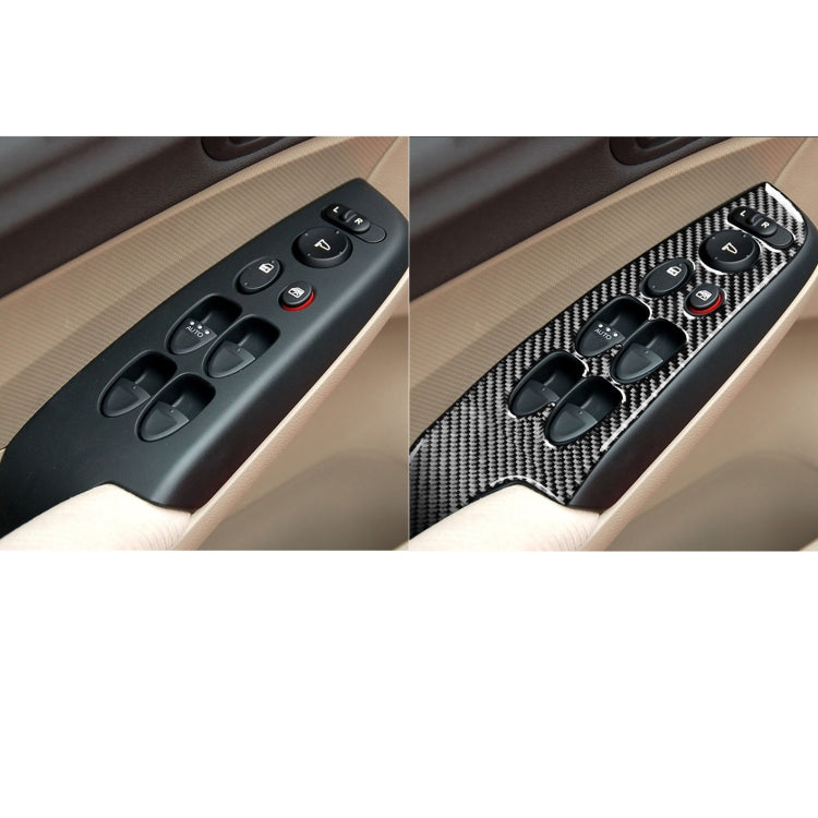 4 in 1 Car Carbon Fiber Glass Lift Panel Decorative Sticker for Honda Civic 8th Generation 2006-2011, Left Drive - Car Interior Mouldings by buy2fix | Online Shopping UK | buy2fix