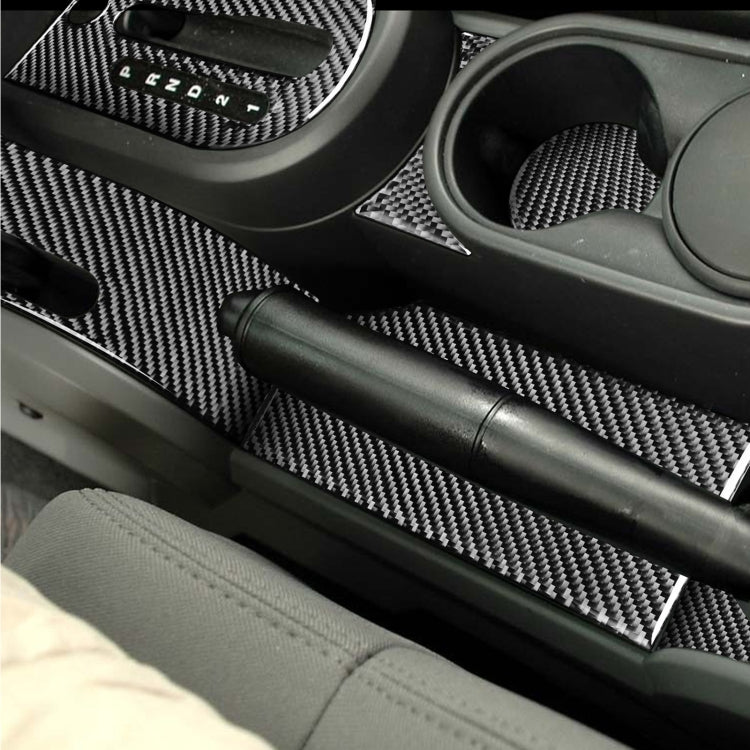 10 in 1 Car Carbon Fiber Gear Console Water Cup Holder Decorative Sticker for Jeep Wrangler JK 2007-2010, Left Drive - by buy2fix | Online Shopping UK | buy2fix