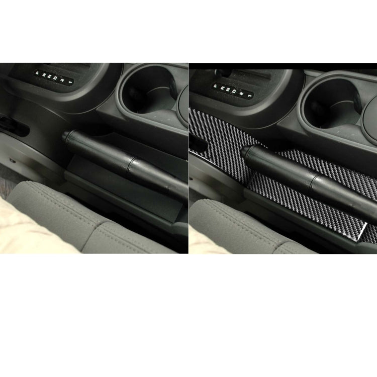 3 in 1 Car Carbon Fiber Gear Console Decorative Sticker for Jeep Wrangler JK 2007-2010, Left Drive by buy2fix