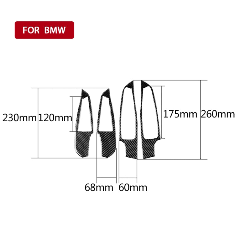 4 in 1 Car Carbon Fiber Window Glass Lift Decorative Sticker for BMW 3 Series G20/G28/325Li/330d/335 2019-2020, Left and Right Drive Universal - Car Interior Mouldings by buy2fix | Online Shopping UK | buy2fix