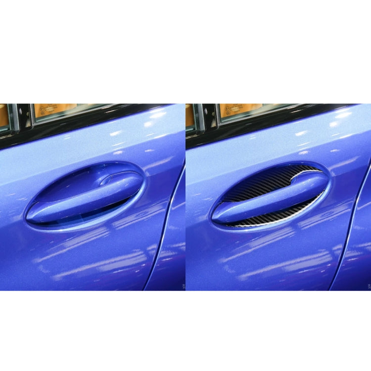 4 in 1 Car Carbon Fiber Outside Door Bowl Decorative Sticker for BMW 3 Series G20/G28/325Li/330d/335 2019-2020, Left and Right Drive Universal - Car Interior Mouldings by buy2fix | Online Shopping UK | buy2fix