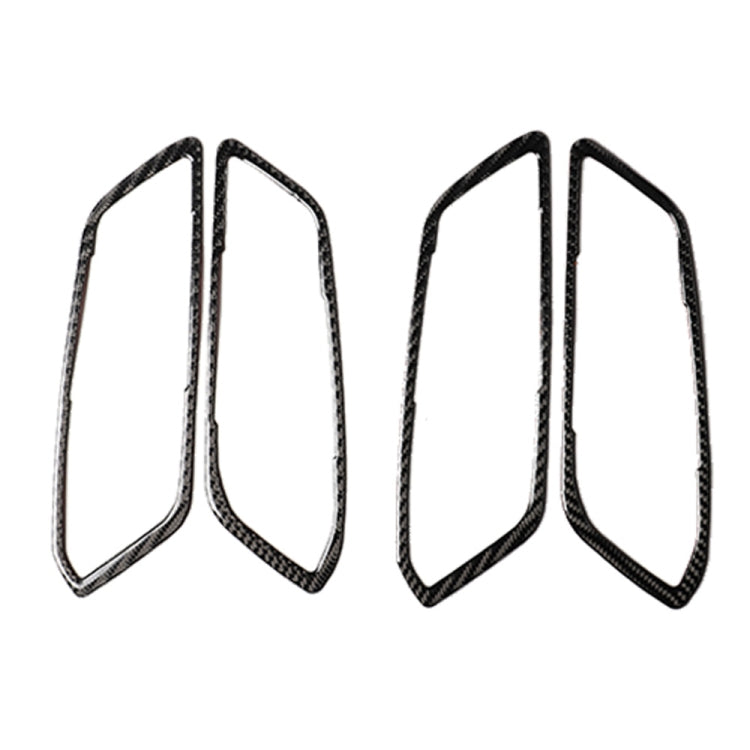4 in 1 Car Carbon Fiber Door Handle Decorative Sticker for BMW 3 Series G20/G28/325Li/330d/335 2019-2020, Left and Right Drive Universal - Car Interior Mouldings by buy2fix | Online Shopping UK | buy2fix