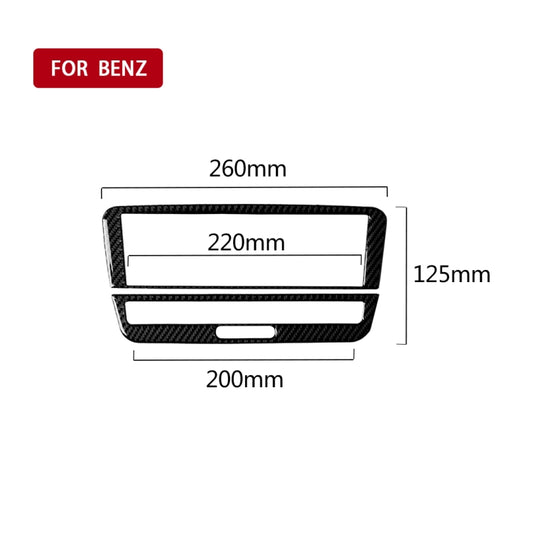 Car Carbon Fiber Solid Color Air Conditioning CD Panel Decorative Sticker for Mercedes-Benz A Class 2013-2018/B Class 2012-2018/CLA 2013-2017/GLA 2013-2018, Left and Right Drive Universal by buy2fix