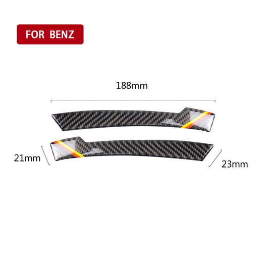 Car Carbon Fiber Rearview Mirror Anti-collision Strip D for Mercedes-Benz A/B/C/E Class/GLK/GLE/GLS/GLA/CLA, Left and Right Drive Universal by buy2fix