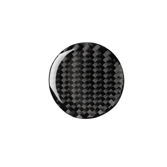 Car Carbon Fiber Central Control Knob Decorative Sticker for Audi A3 / A4L 2014-2019, Left and Right Drive Universal by buy2fix