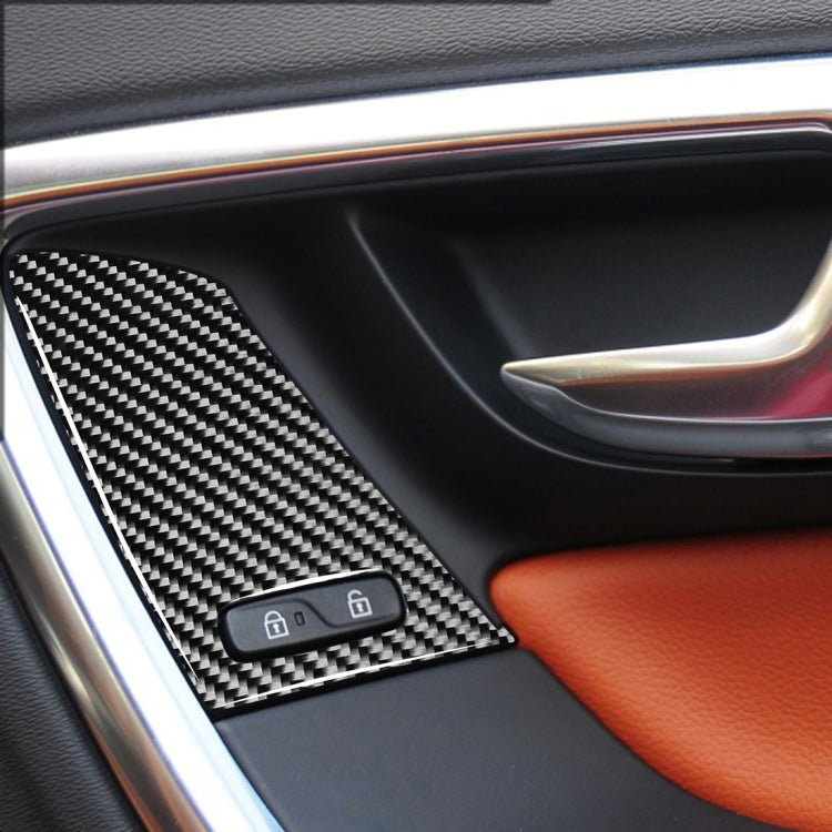 4 PCS Car Carbon Fiber Window Lifting Button Decorative Stickers for Volvo V60 / XC60 2010-2017 / S60 2010-2018, Right Drive - Car Interior Mouldings by buy2fix | Online Shopping UK | buy2fix
