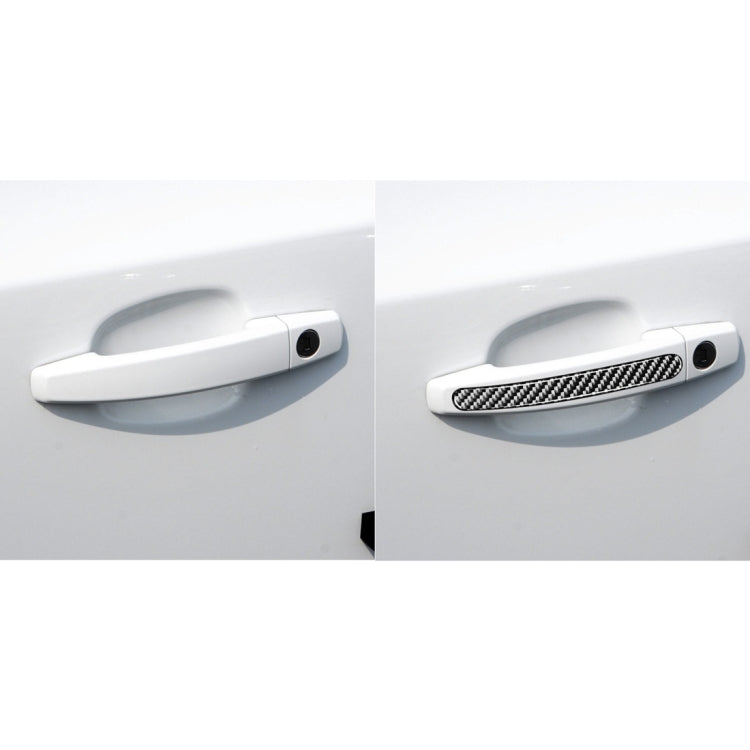 4 PCS Car Carbon Fiber Door Outside Handle Decorative Stickers for Chevrolet Cruze 2009-2015, Left and Right Drive Universal - Decorative Strip by buy2fix | Online Shopping UK | buy2fix