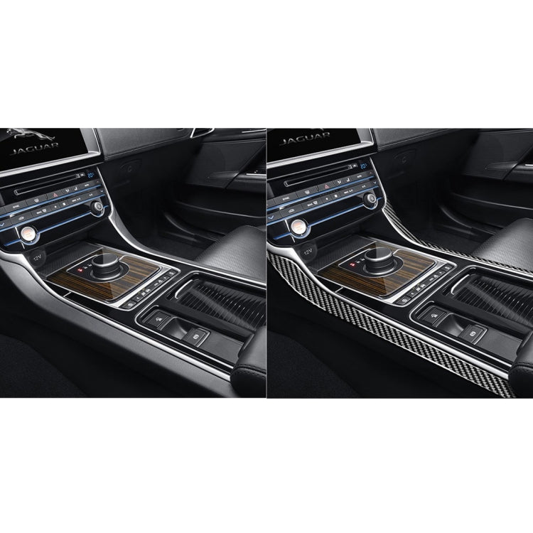 2 PCS Car Carbon Fiber Armrest Decorative Stickers for Jaguar XE X760 XF X260 2016-2020, Left and Right Drive Universal - Car Interior Mouldings by buy2fix | Online Shopping UK | buy2fix
