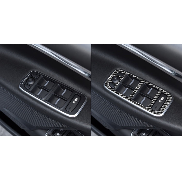4 in 1 Car Carbon Fiber Lifting Panel Decorative Stickers for Jaguar F-PACE X761 XE X760 2016-2020, Right Drive - by buy2fix | Online Shopping UK | buy2fix