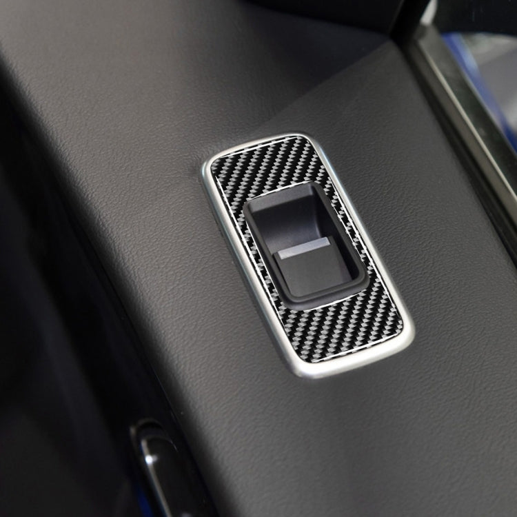 4 in 1 Car Carbon Fiber Lifting Panel Decorative Stickers for Jaguar F-PACE X761 XE X760 2016-2020, Left Drive - Car Interior Mouldings by buy2fix | Online Shopping UK | buy2fix