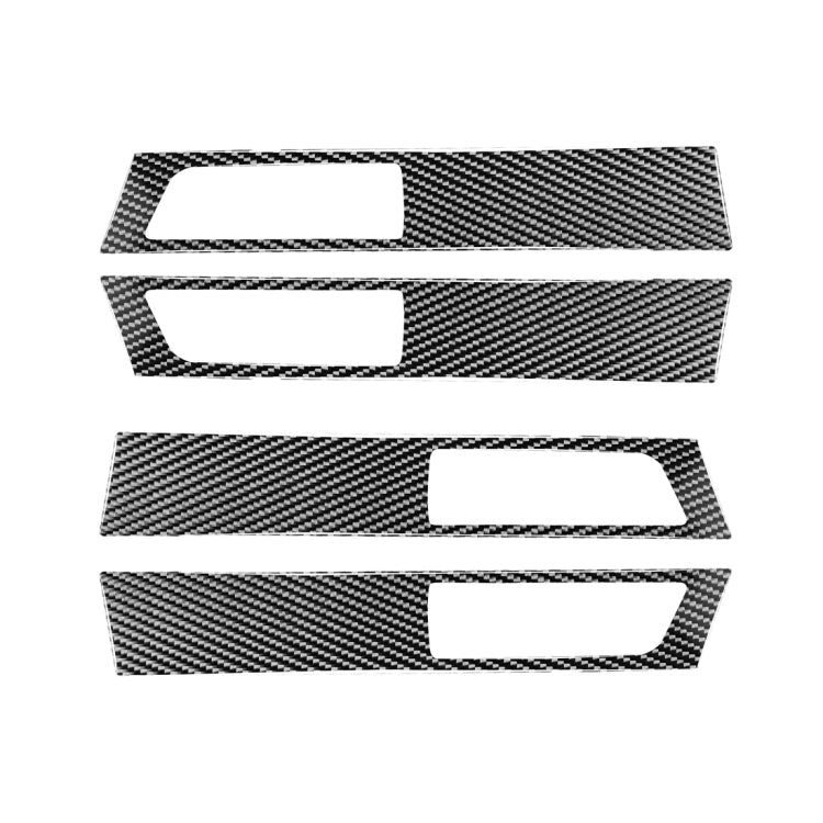 4 PCS Car Carbon Fiber Door Inner Handle Decorative Sticker for Land Rover Discovery 4 2010-2016, Left and Right Drive Universal - Car Interior Mouldings by buy2fix | Online Shopping UK | buy2fix