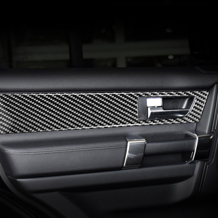 4 PCS Car Carbon Fiber Door Inner Handle Decorative Sticker for Land Rover Discovery 4 2010-2016, Left and Right Drive Universal - Car Interior Mouldings by buy2fix | Online Shopping UK | buy2fix
