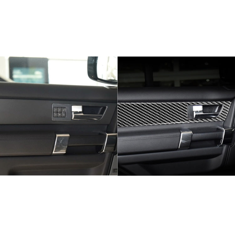4 PCS Car Carbon Fiber Door Inner Handle Decorative Sticker for Land Rover Discovery 4 2010-2016, Left and Right Drive Universal - Car Interior Mouldings by buy2fix | Online Shopping UK | buy2fix