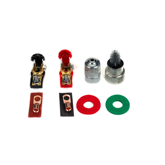 1 Pair Car Battery Cable Terminal Clamps Connectors Battery Clip Wiring with Protective Cleaning - Booster Cable & Clip by buy2fix | Online Shopping UK | buy2fix