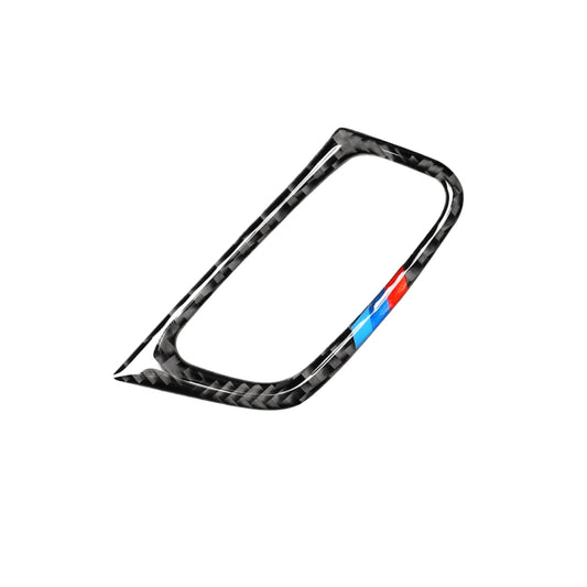 Car Carbon Fiber Tricolor Key Hole Decorative Sticker for BMW E70 X5 / E71 X6 2009-2013, Left Drive by buy2fix