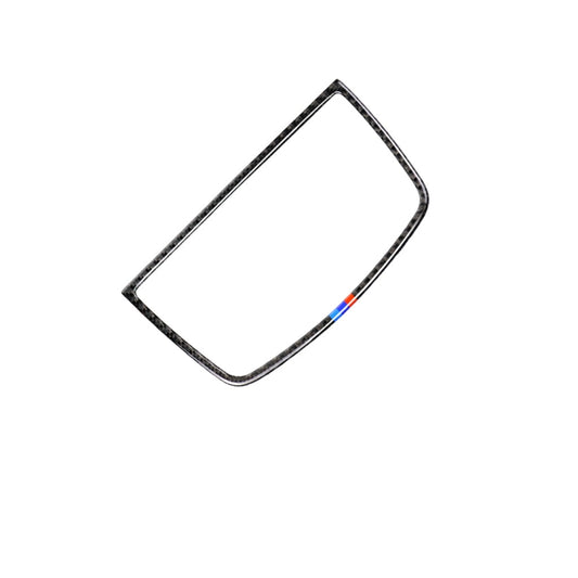 Car Carbon Fiber Tricolor Dashboard Horn Frame Decorative Sticker for BMW E70 X5 / E71 X6 2008-2013, Left and Right Drive Universal by buy2fix