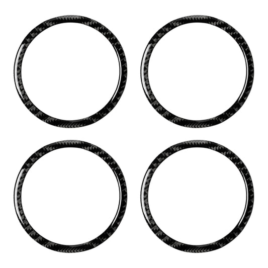 4 in 1 Car Carbon Fiber Solid Color Horn Ring Decorative Sticker for BMW 2008-2013 E70 / 2008-2014 E71, Left and Right Drive Universal - by buy2fix | Online Shopping UK | buy2fix