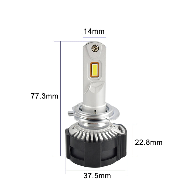 2 PCS P18 H7 DC11-30V 52W 6500K 6500LM Car LED Headlight Lamps - LED Headlamps by buy2fix | Online Shopping UK | buy2fix