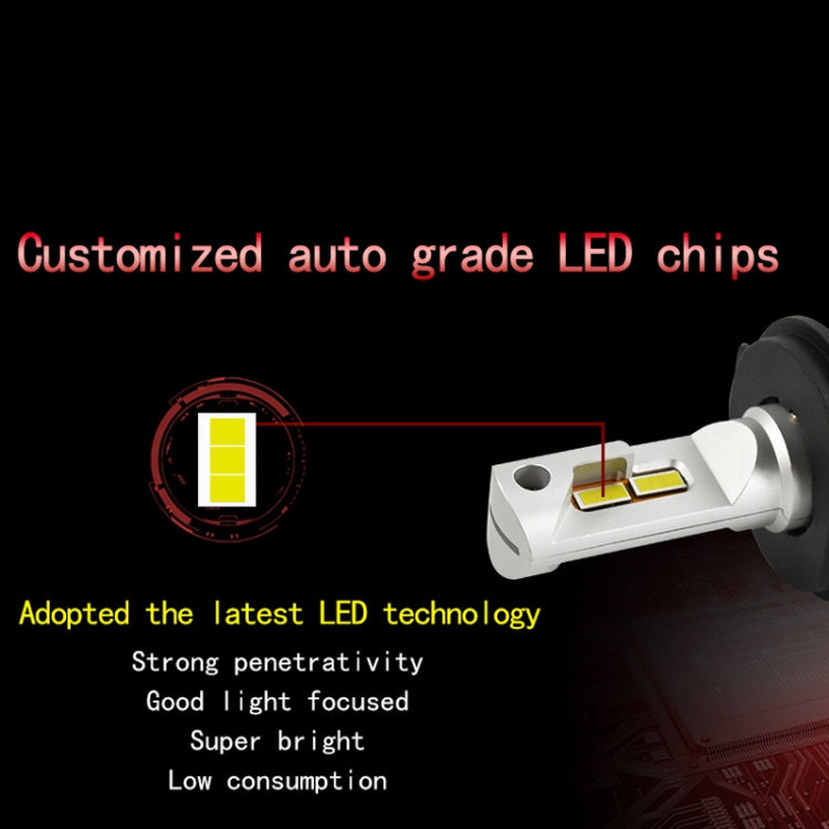 2 PCS P18 H7 DC11-30V 52W 6500K 6500LM Car LED Headlight Lamps - LED Headlamps by buy2fix | Online Shopping UK | buy2fix