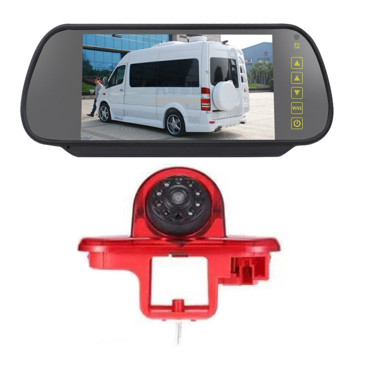 PZ464 Car Waterproof Brake Light View Camera + 7 inch Rearview Monitor for Renault / Vauxhall - Rear View Cameras by buy2fix | Online Shopping UK | buy2fix