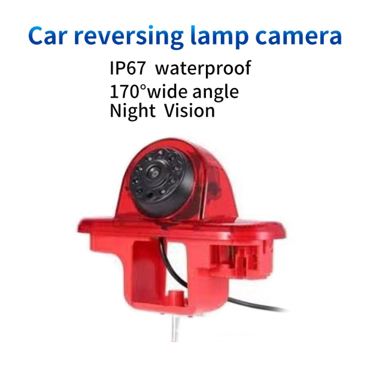 PZ464 Car Waterproof Brake Light View Camera + 7 inch Rearview Monitor for Renault / Vauxhall - Rear View Cameras by buy2fix | Online Shopping UK | buy2fix