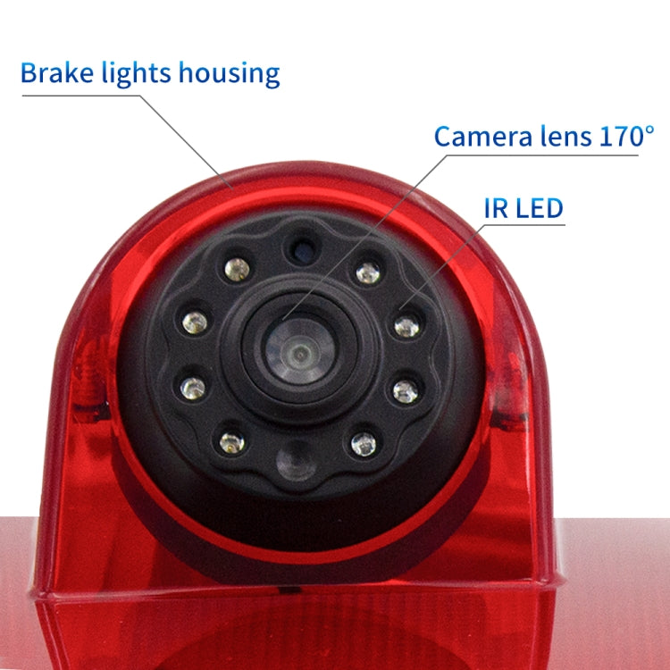 PZ464 Car Waterproof Brake Light View Camera + 7 inch Rearview Monitor for Renault / Vauxhall - Rear View Cameras by buy2fix | Online Shopping UK | buy2fix