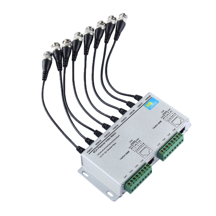 HD208 HD-CVI/TVI/AHD CCTV 8CH Passive Video Balun - Video Balun by buy2fix | Online Shopping UK | buy2fix