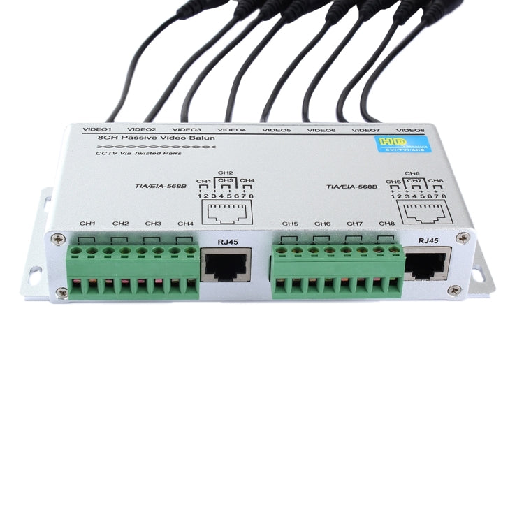 HD208 HD-CVI/TVI/AHD CCTV 8CH Passive Video Balun - Video Balun by buy2fix | Online Shopping UK | buy2fix