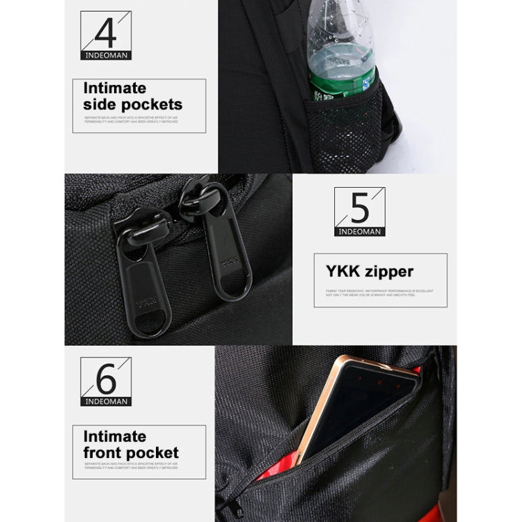 INDEPMAN DL-B012 Portable Outdoor Sports Backpack Camera Bag for GoPro, SJCAM, Nikon, Canon, Xiaomi Xiaoyi YI, Size: 27.5 * 12.5 * 34 cm(Red) - Backpack by INDEPMAN | Online Shopping UK | buy2fix