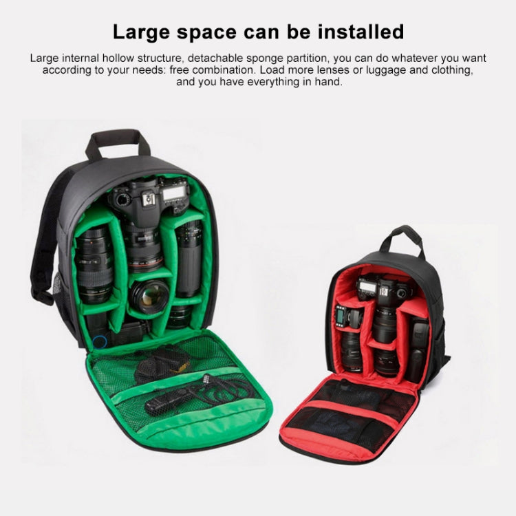 INDEPMAN DL-B012 Portable Outdoor Sports Backpack Camera Bag for GoPro, SJCAM, Nikon, Canon, Xiaomi Xiaoyi YI, Size: 27.5 * 12.5 * 34 cm(Red) - Backpack by INDEPMAN | Online Shopping UK | buy2fix