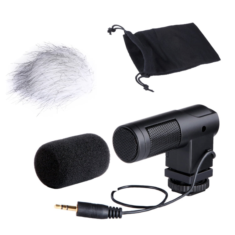 BOYA BY-V01 Stereo X/Y Condenser Microphone with Integrated Shock Mount Cold-shoe Mount & Windshield for Smartphones, DSLR Cameras and Video Cameras(Black) by buy2fix