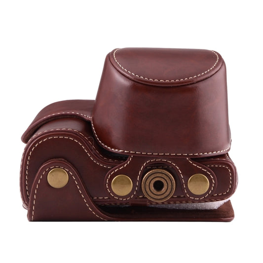 Full Body Camera PU Leather Case Bag with Strap for Sony A6000 / A6300 / Nex 6(Coffee) by buy2fix