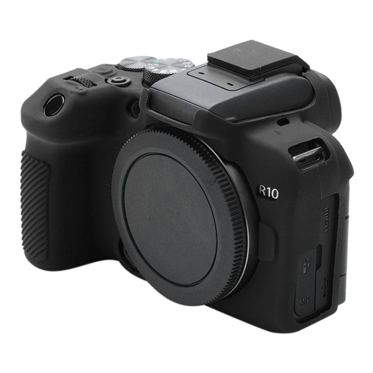 For Canon EOS R10 Soft Silicone Protective Case (Black) - Protective Case by buy2fix | Online Shopping UK | buy2fix