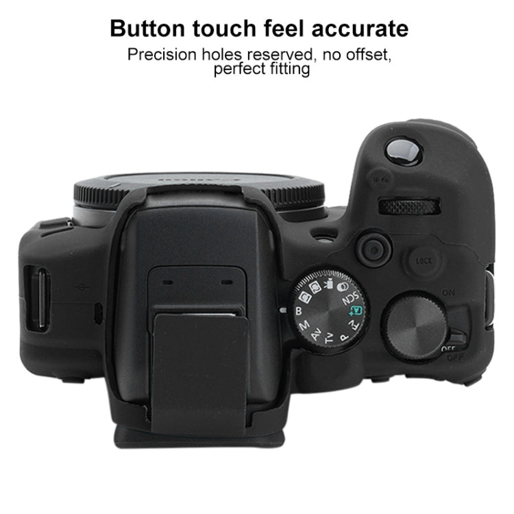 For Canon EOS R10 Soft Silicone Protective Case (Black) - Protective Case by buy2fix | Online Shopping UK | buy2fix