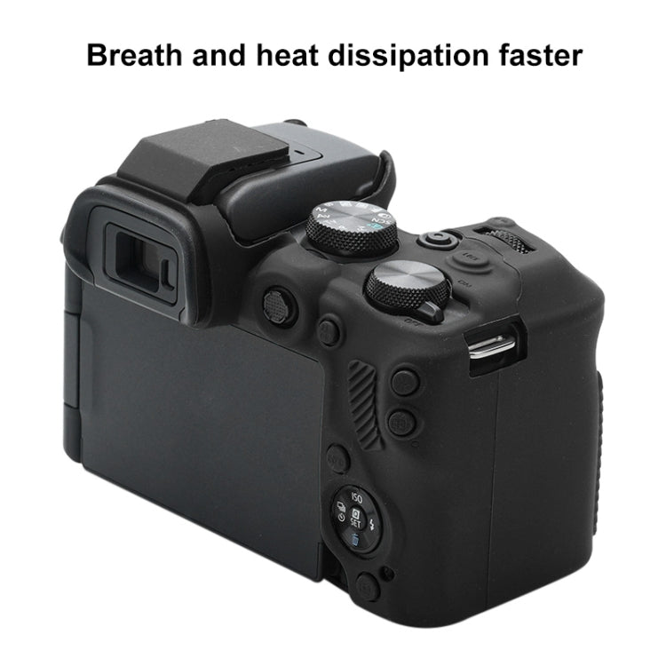 For Canon EOS R10 Soft Silicone Protective Case (Black) - Protective Case by buy2fix | Online Shopping UK | buy2fix