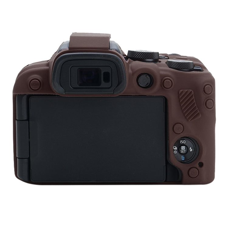 For Canon EOS R10 Soft Silicone Protective Case (Coffee) - Protective Case by buy2fix | Online Shopping UK | buy2fix